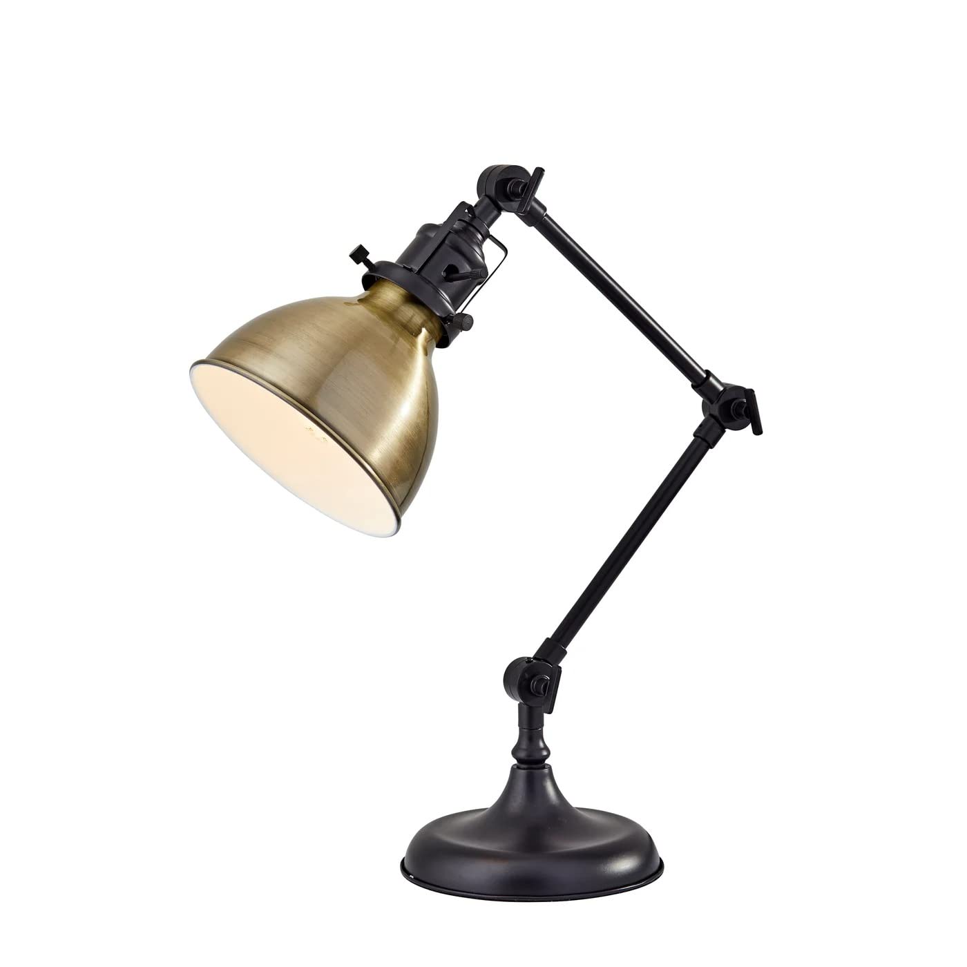 Adesso 3908-26 60-Inch Adjustable Black Desk Lamp with Flexible Gooseneck - Perfect for Home Office, Study, Reading & Workspace Lighting