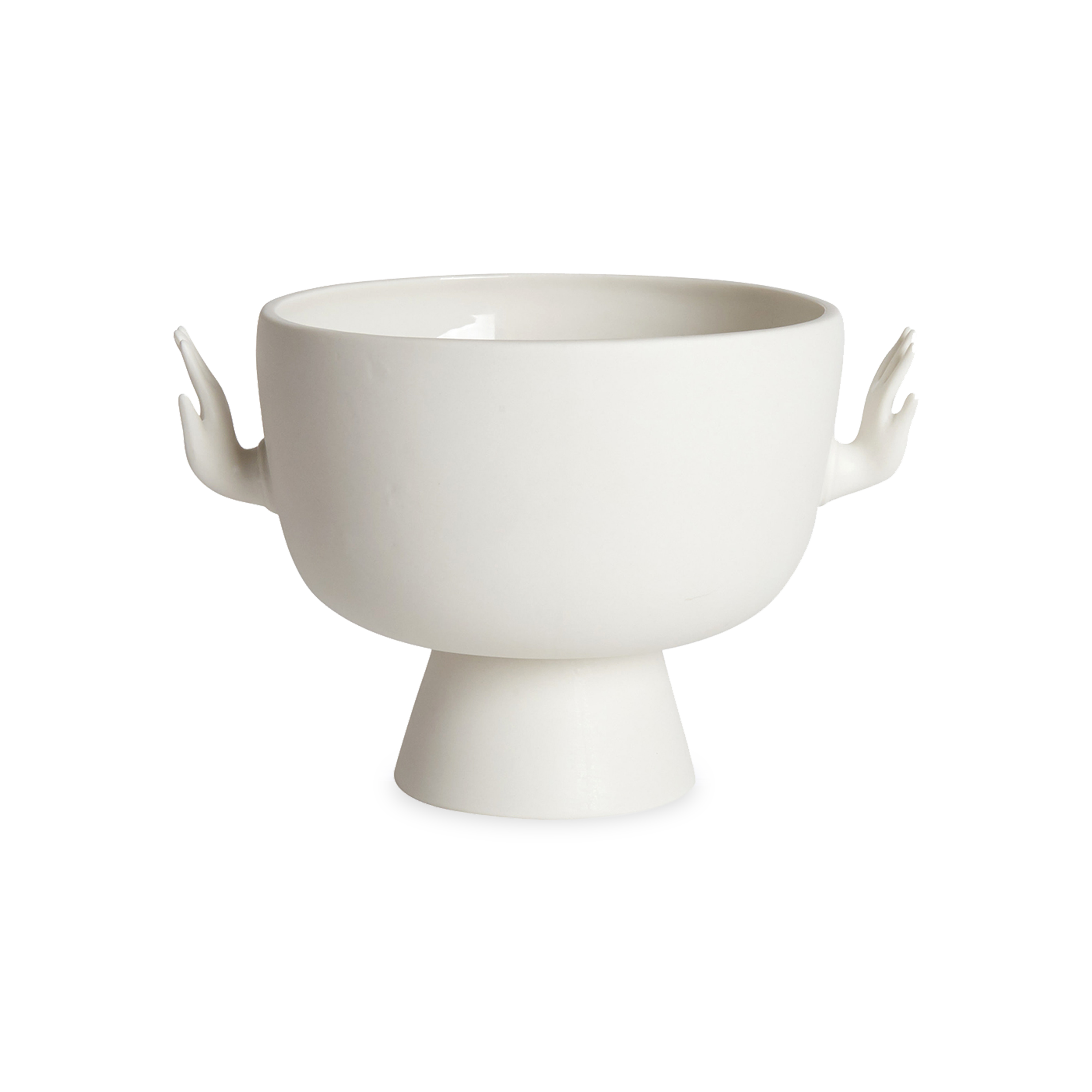 Eve Pedestal Bowl - Elegant Ceramic Fruit Serving Bowl with Pedestal Stand for Dining Table, Kitchen, and Party Decor | Perfect for Displaying Fruits, Snacks, and Desserts