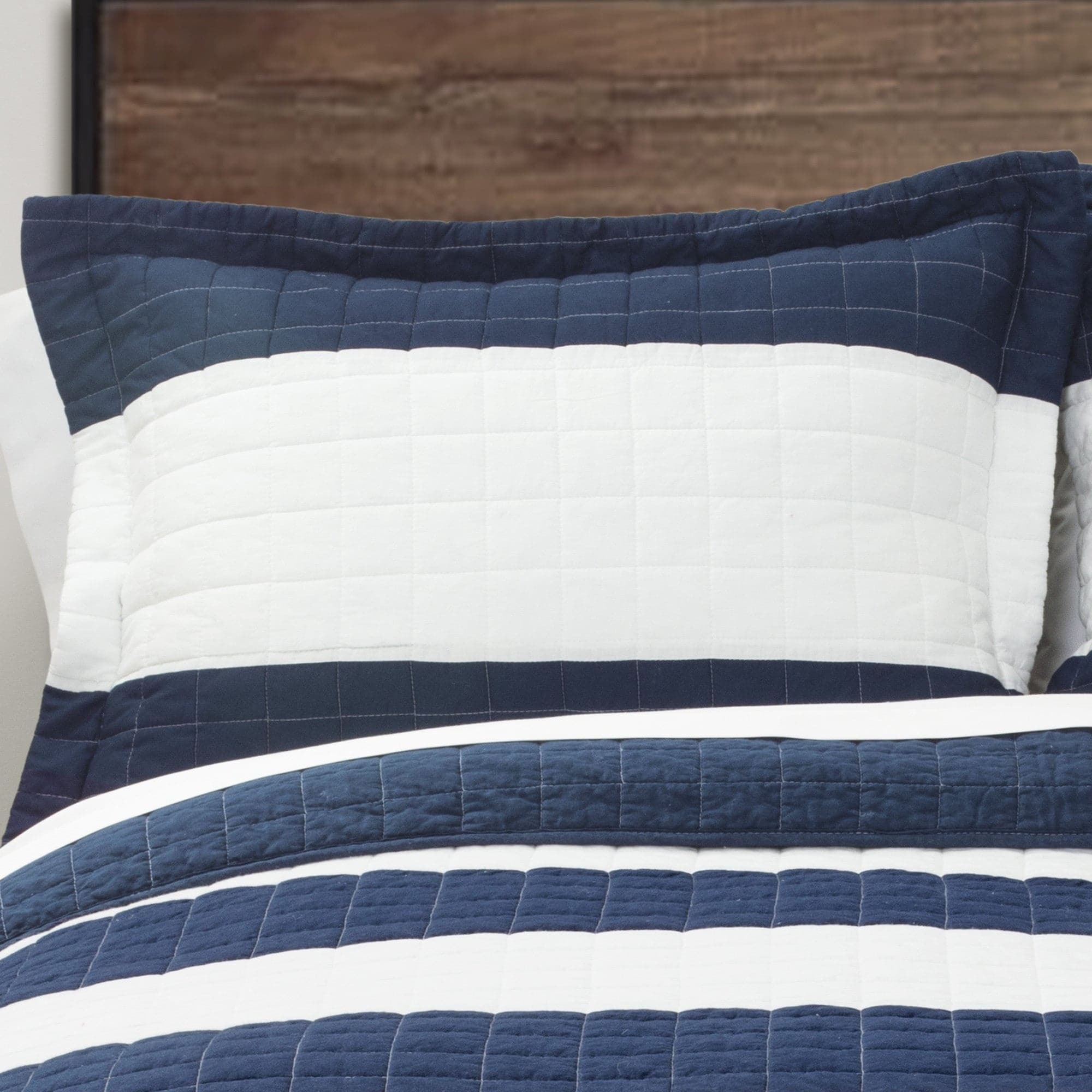 Premium 2-Piece Stripe Quilt Set - Twin Size Bedding, Soft & Breathable - Perfect for Kids' Rooms, Guest Beds & Dorm Decor
