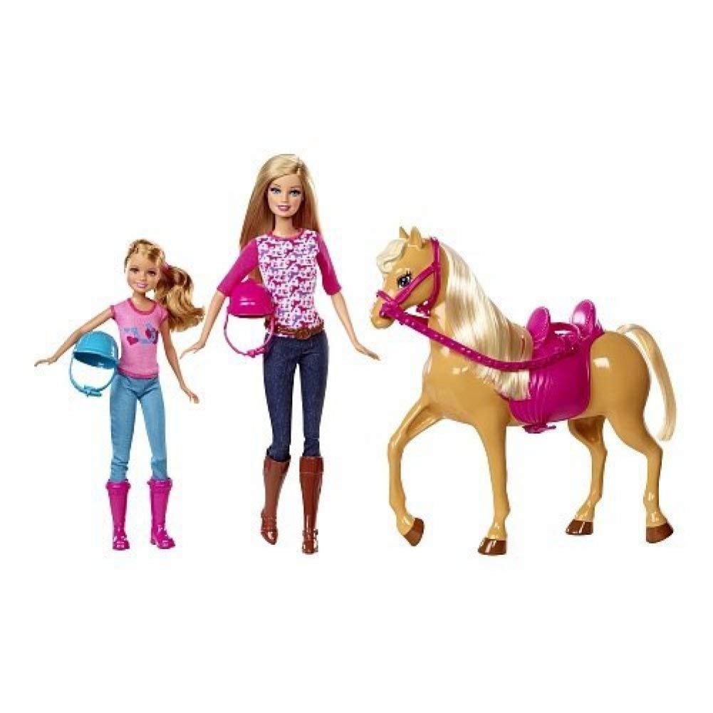Barbie Pinktastic Sisters Riding Lessons Doll Set - Interactive Horse Play Toy for Kids Ages 3+ - Perfect for Imaginative Play, Birthday Gifts & Collectors