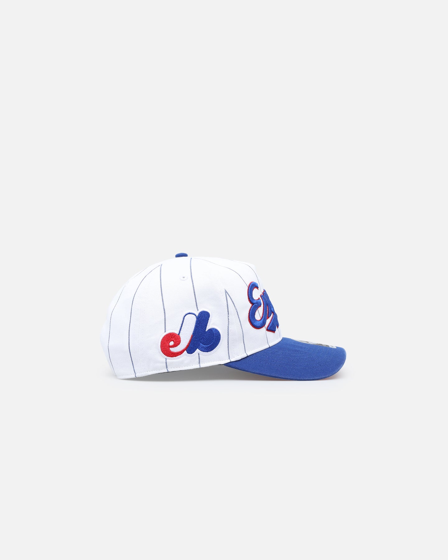 47 Brand Washington Expos 'Double Header Pinstripe' Snapback Hat - Adjustable Hitch Back Closure, White Baseball Cap for Men & Women - Perfect for Sports Games, Casual Outfits and Fan Collections
