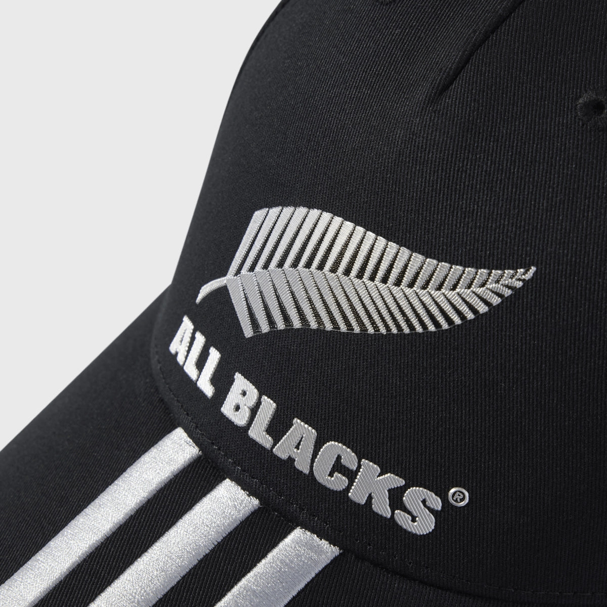 Adidas All Blacks 3 Stripe Cap - Black/Silver Adjustable Baseball Hat for Men & Women - Perfect for Rugby Fans, Outdoor Sports & Casual Wear