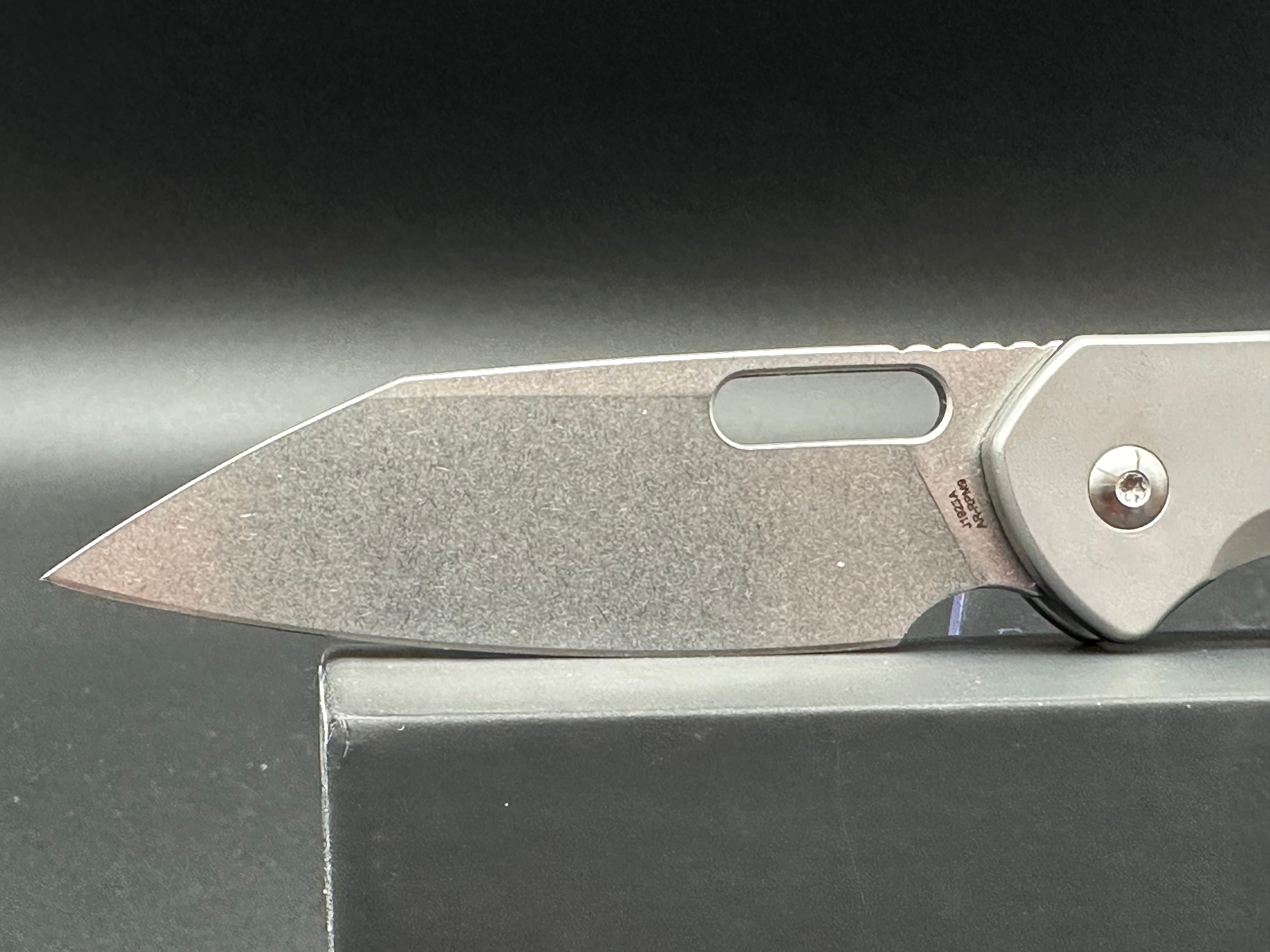 CJRB Perfect Pyrite Alt EDC Folding Knife - Button Lock Left Handed Version for Everyday Carry, Outdoor Activities & Tactical Use