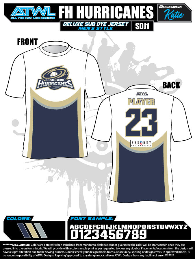 Fishhawk Fall League Men's Sublimated Basketball Jerseys - Breathable & Lightweight for Game Day & Team Sports