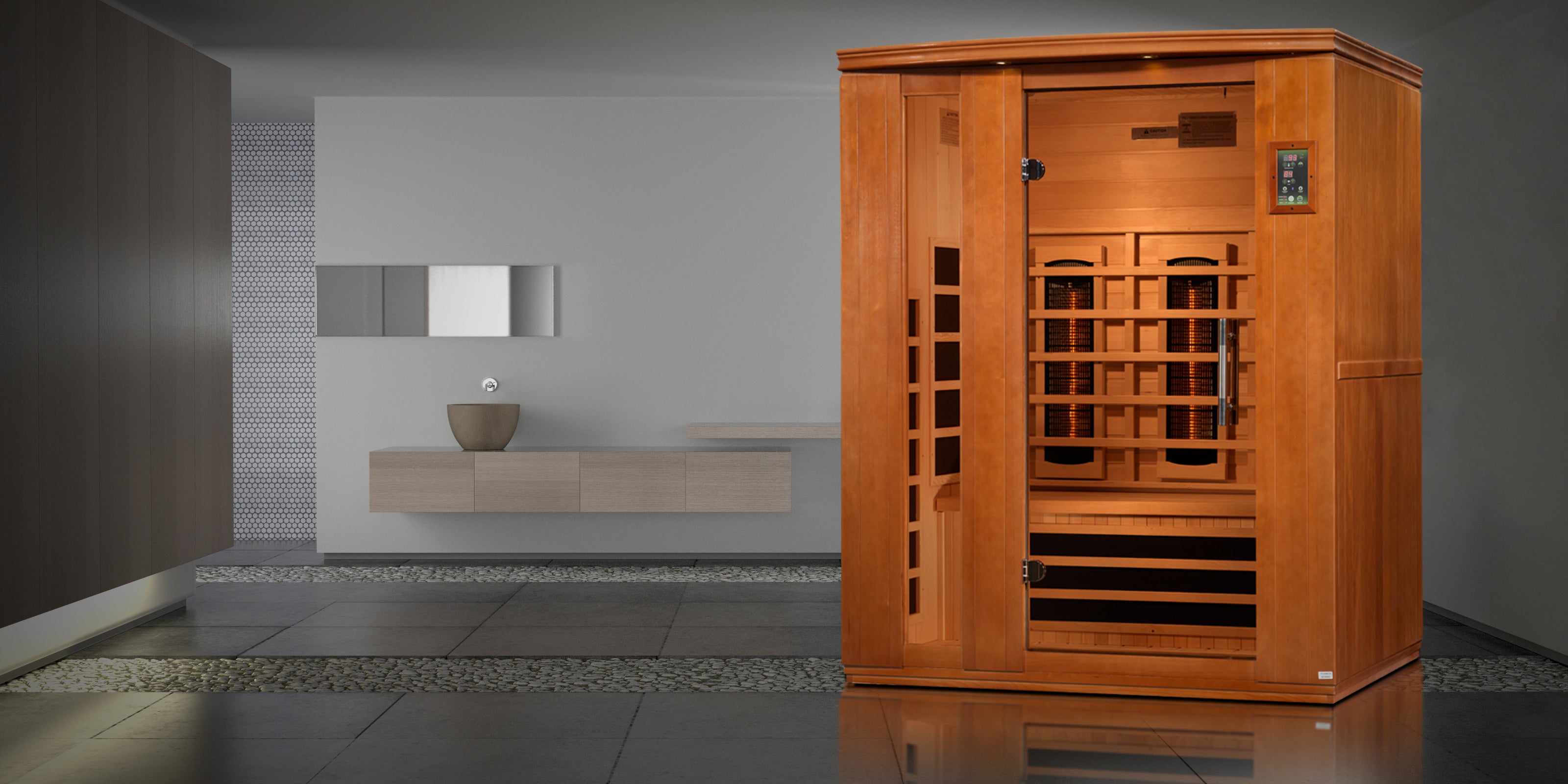 Premium FAR Infrared Sauna with Hemlock Wood - Full Spectrum Dynamic Heat Therapy for Detox, Relaxation & Pain Relief - Perfect for Home Spa, Wellness & Recovery