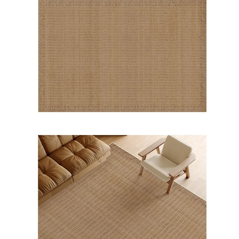 Luxury Cora Velvet WaterShield Textured Area Rug for Living Room - Soft, Stain-Resistant & Durable - Perfect for Home Decor, Family Gatherings & Cozy Spaces