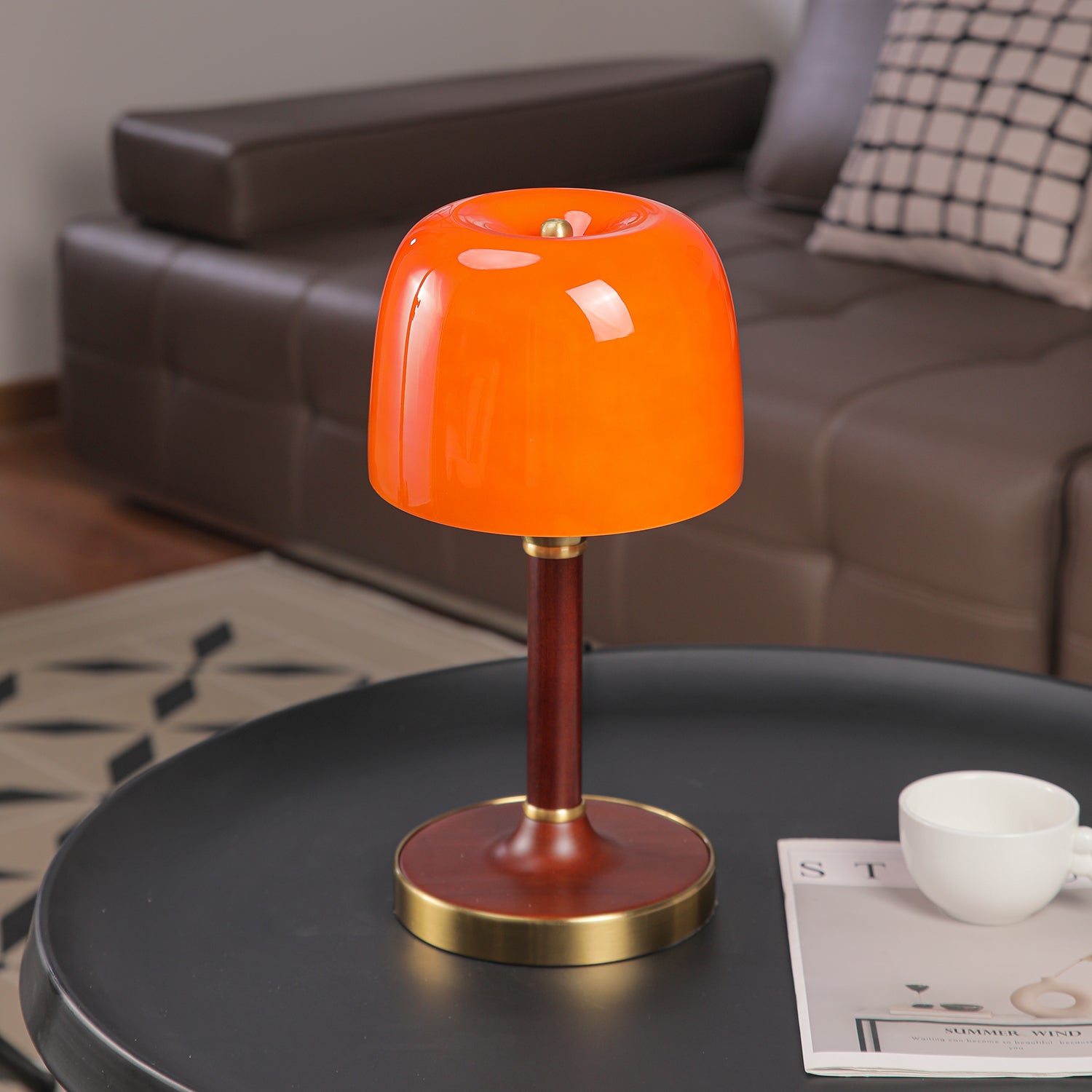 Walnut Color & Orange