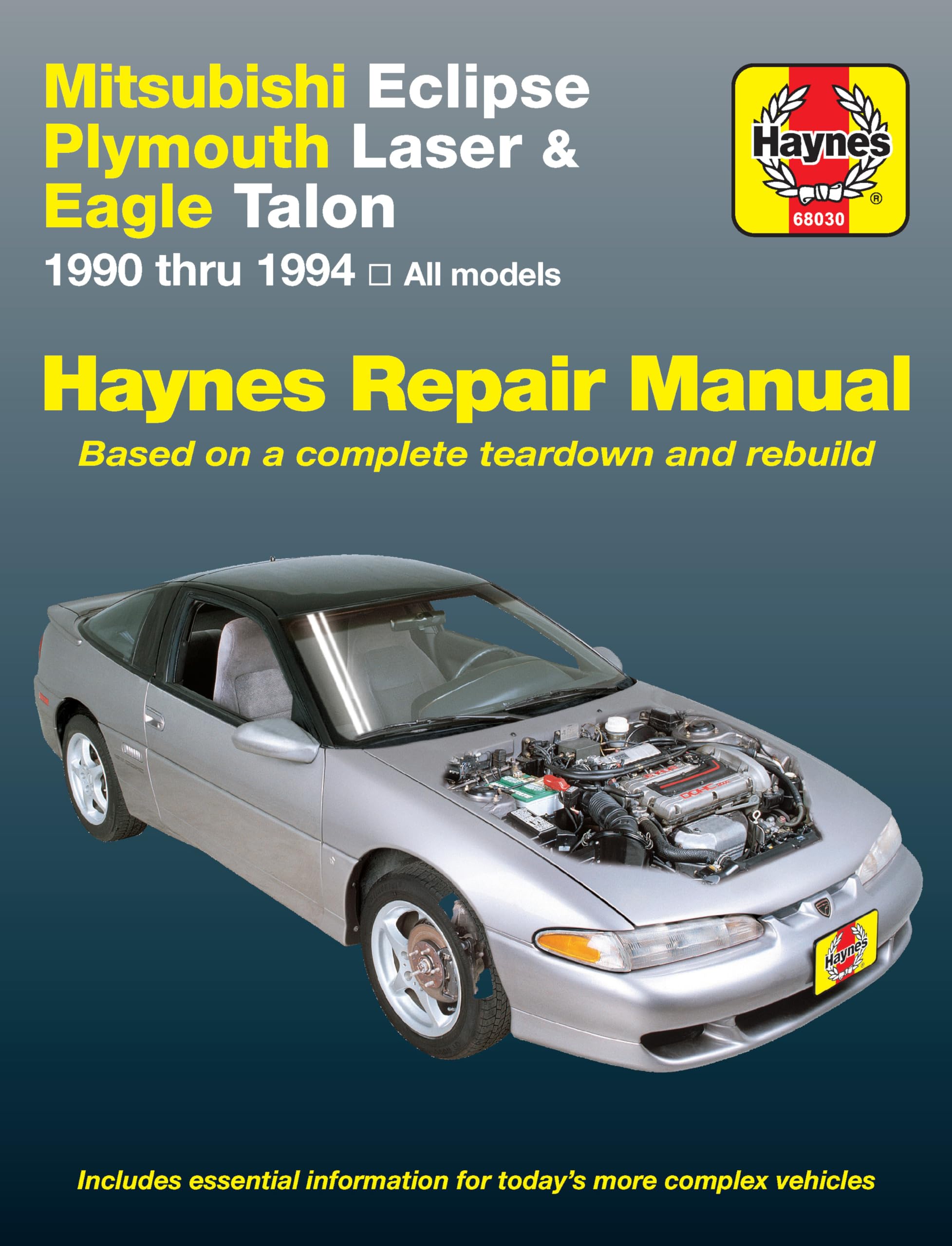 Mitsubishi Eclipse, Laser, Talon 1990-1994 Haynes Repair Manual - DIY Car Maintenance Guide for Engine, Transmission & Electrical Systems - Perfect for Home Mechanics & Auto Enthusiasts