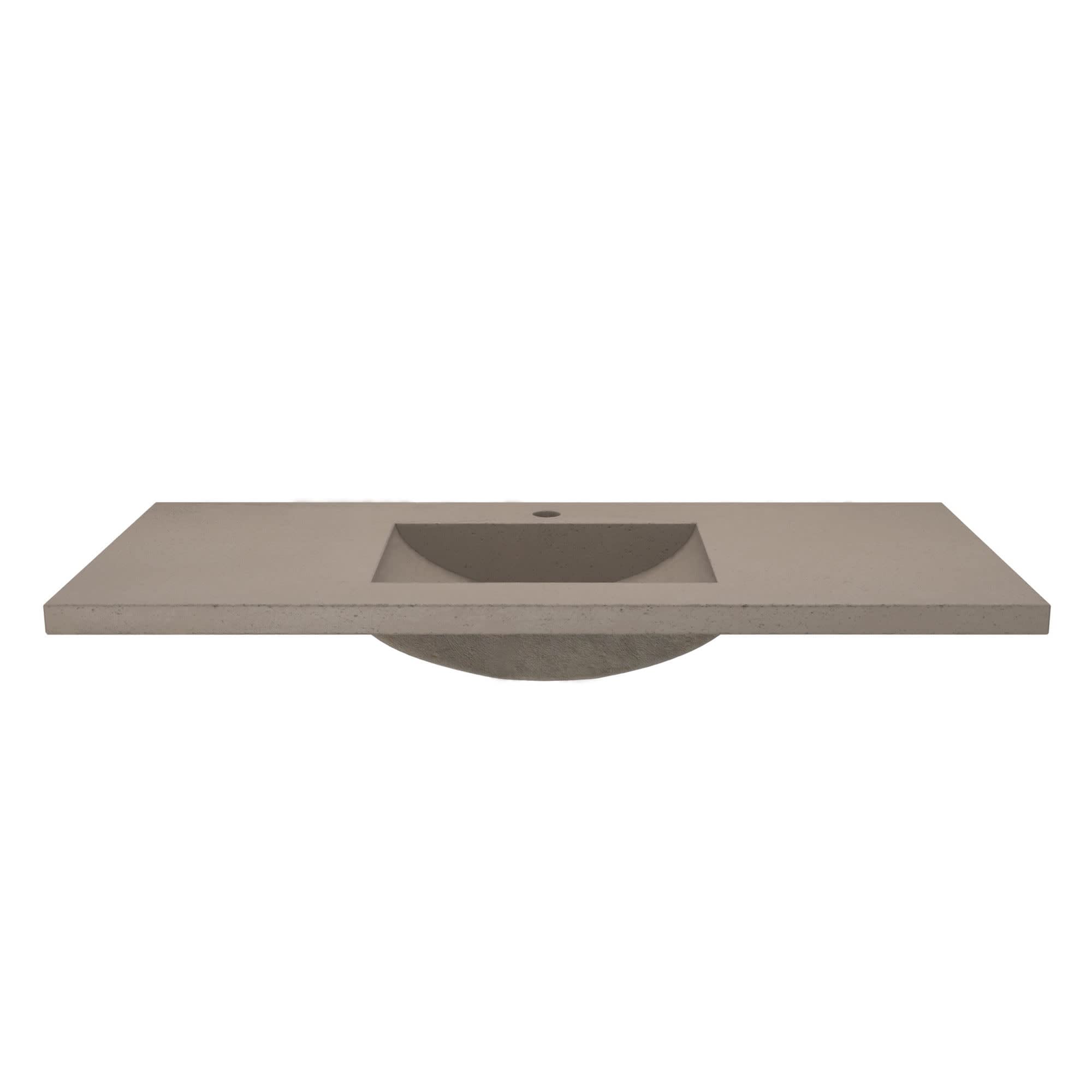 Palomar White Pearl Vanity Top with Integrated Bathroom Sink - Single Faucet Hole Design for Modern Bathroom Remodel | Perfect for Master Bath, Guest Bath & Powder Room Upgrades