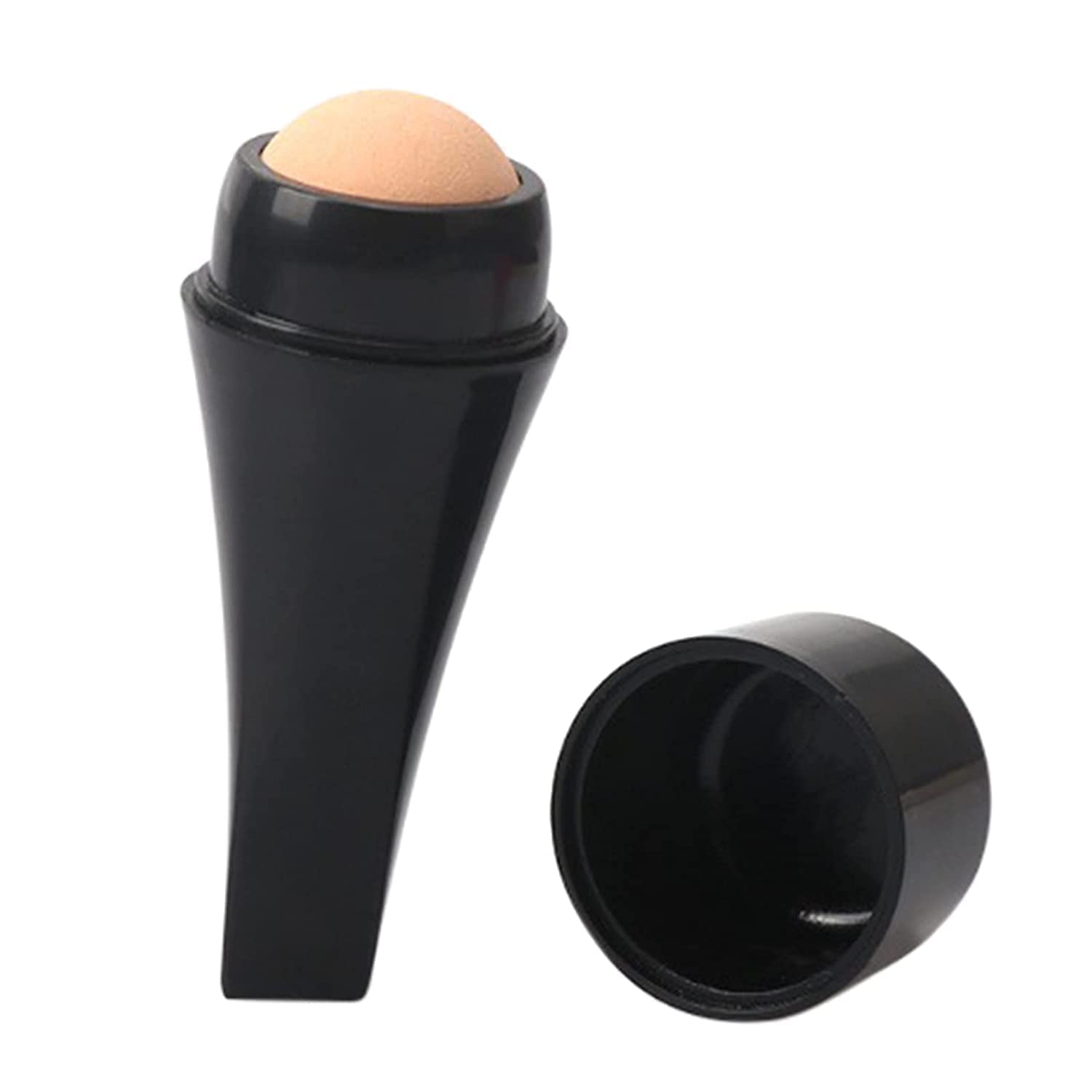 PAVITYAKSH Volcanic Stone Face Roller for Oily Skin - Reusable Oil Absorbing Facial Roller with Makeup Sponge | Reduces Shine & Controls Excess Oil | Perfect for Daily Skincare, Makeup Prep & On-The-Go Touch Ups