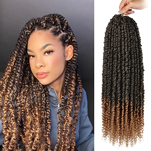 24 Inch 8X Pretwisted Passion Twist Crochet Hair for Women - Pre Looped Synthetic Braiding Hair Extensions | Perfect for Protective Styles, Box Braids & Natural Hair Looks
