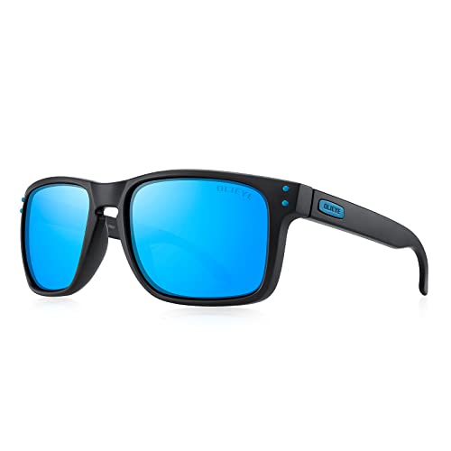 Matte Black Frame/Blue Mirror Lens/Blue Metal