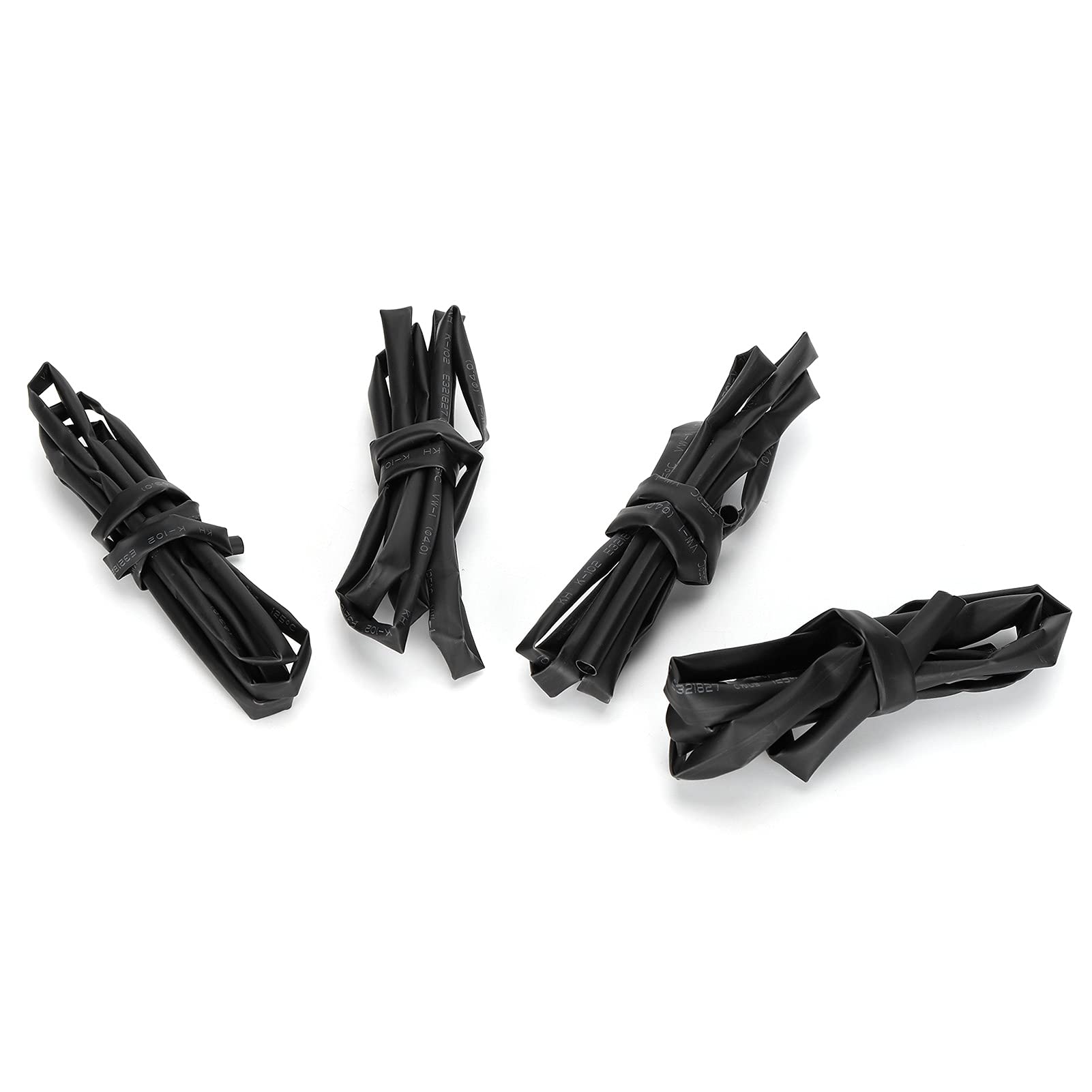 Premium 12V Heat Shrink Tubing Kit - 4 Size Polyolefin Insulation Sleeves for Electrical Wiring, Automotive & DIY Projects - Waterproof Wire Connectors for Home, Marine & Industrial Use