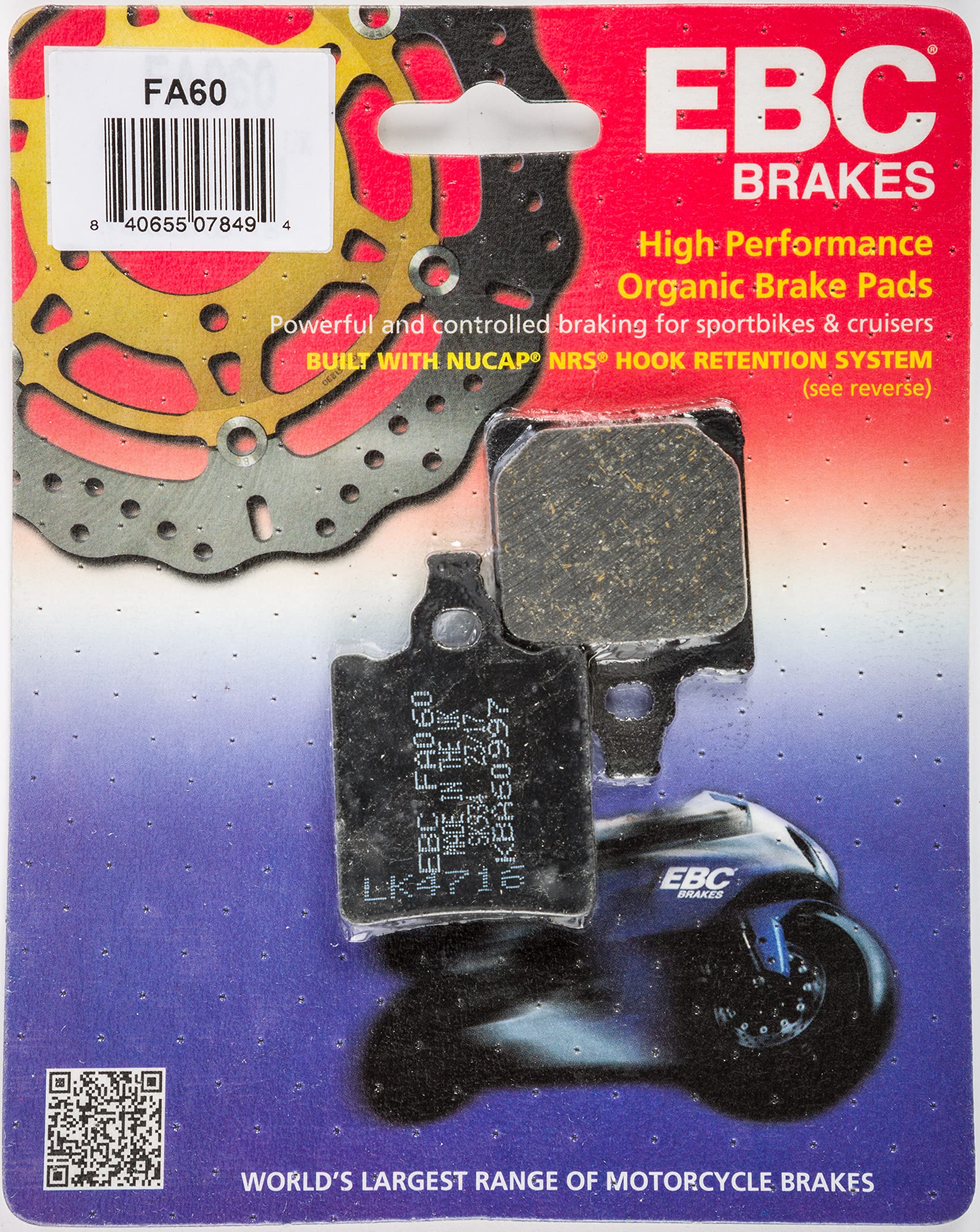 EBC FA60 Brake Pads - High Performance Brake Pads for Cars, Trucks & SUVs | Perfect for Daily Commuting, Off-Roading & Racing