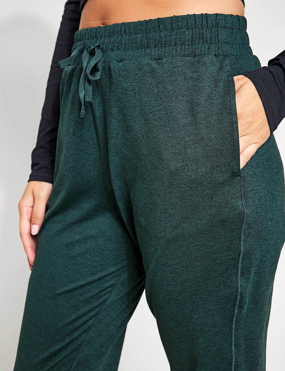 ReSet Jogger Pants for Women - Soft Moss Green Athletic Lounge Pants - Comfortable Stretchy Workout & Yoga Pants for Running, Travel & Casual Wear