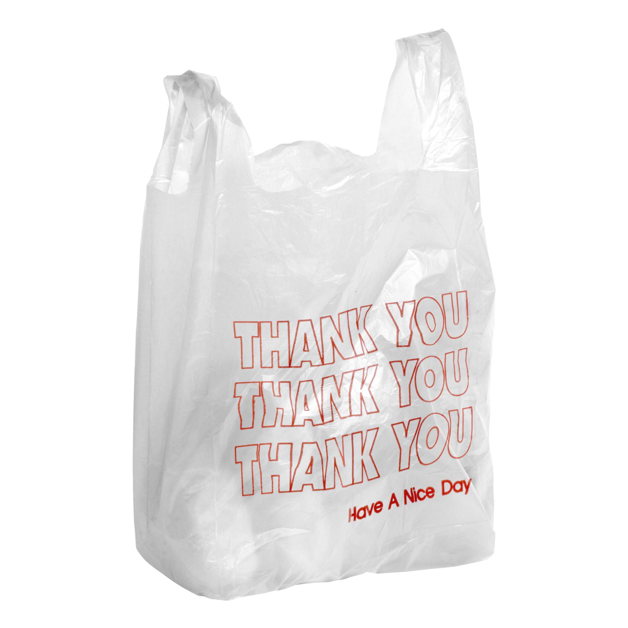 APQ 1000 Pack Thank You Plastic Bags 12x7x23 Inches - 0.65 Mil Thickness Reusable Preprinted Shopping Bags - Durable Poly Bags for Retail Stores, Restaurants & Clothing Boutiques - Perfect for Gift Packaging, Takeout Orders & Merchandise Display