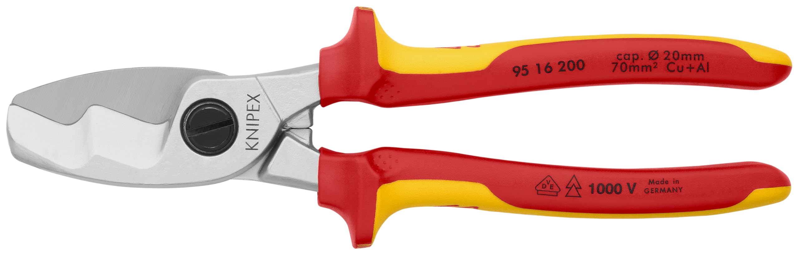KNIPEX 1000V Insulated Cable Shears for Electricians