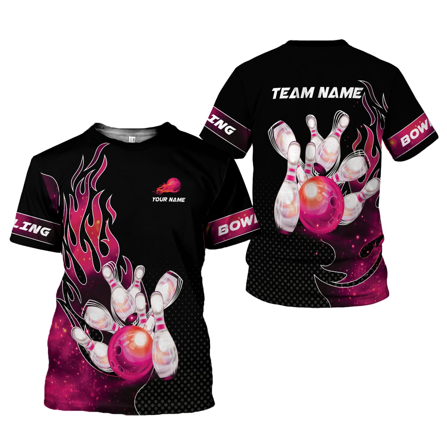 Custom Bowling Shirts for Men & Women - Personalized Unisex Bowling Jerseys with Team Logo Printing - Perfect for Bowling Leagues, Tournaments, and Casual Wear