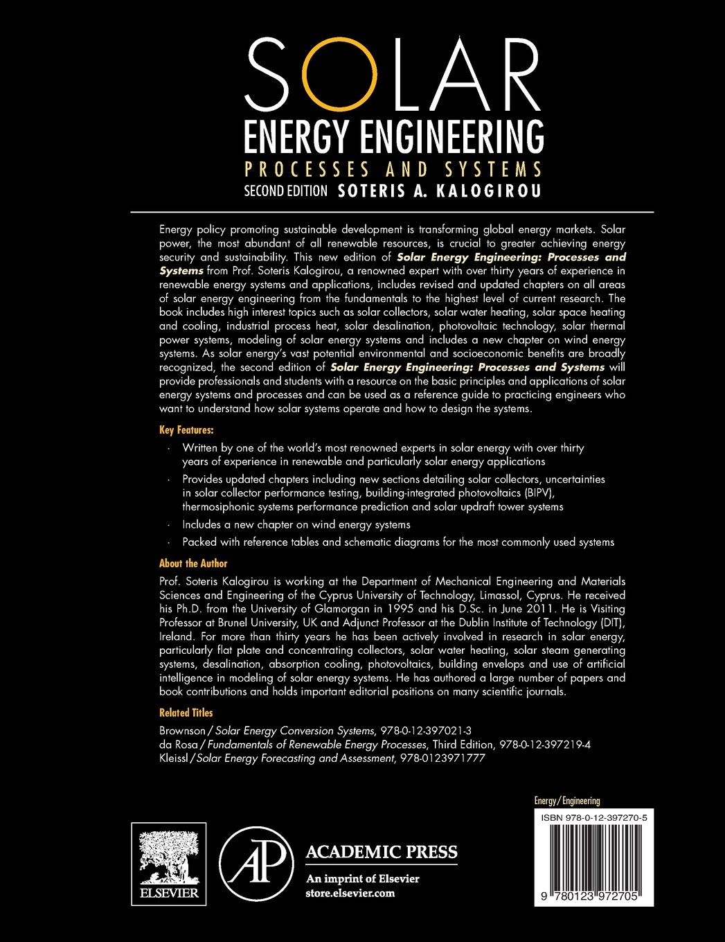 Solar Energy Engineering: Processes and Systems - Comprehensive Guide for Renewable Energy Solutions | Solar Power Systems Design & Implementation for Homes, Businesses, and Industrial Applications