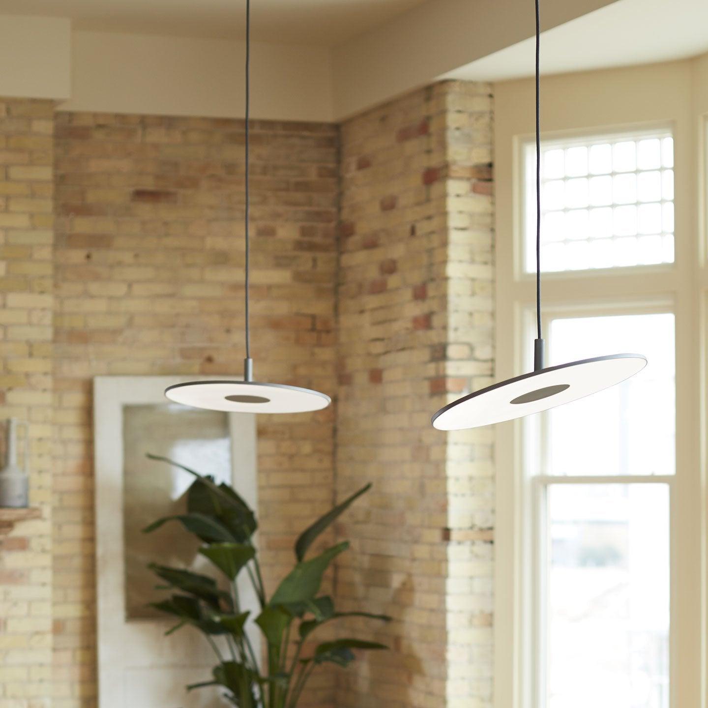 Circa Pendant Lamp - Modern Hanging Light Fixture for Kitchen Island, Dining Room & Bedroom - Adjustable LED Chandelier with Dimmable Lighting