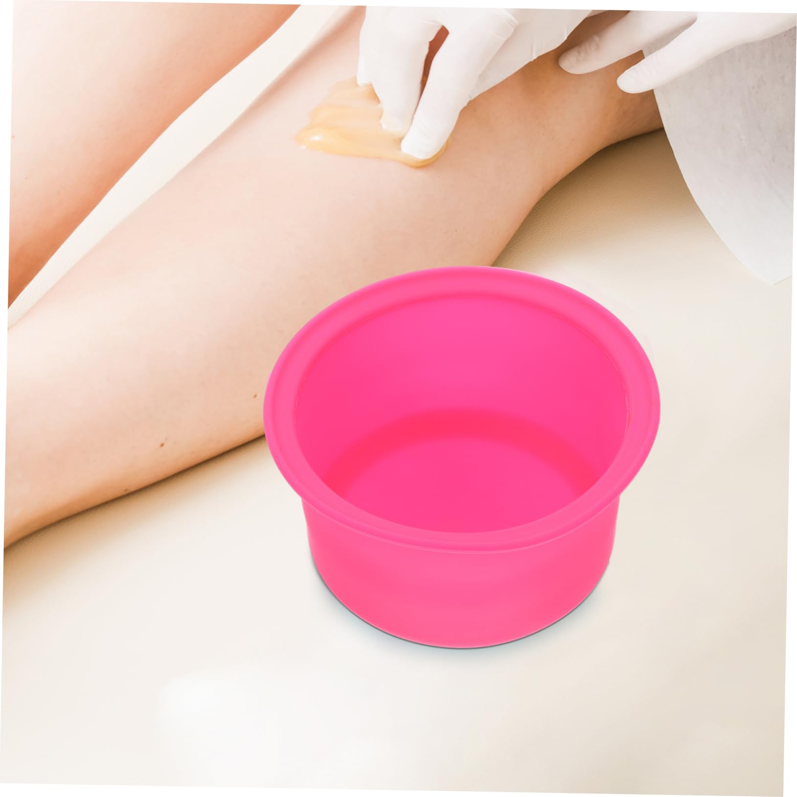 Tofficu 4-Piece Silicone Wax Melting Pot Kit with Spatula - Non-Stick Wax Warmer Replacement Inner Pot for Wax Removal, Cream Tint & Honey Wax - Perfect for Home Salon, DIY Beauty & Professional Waxing Services