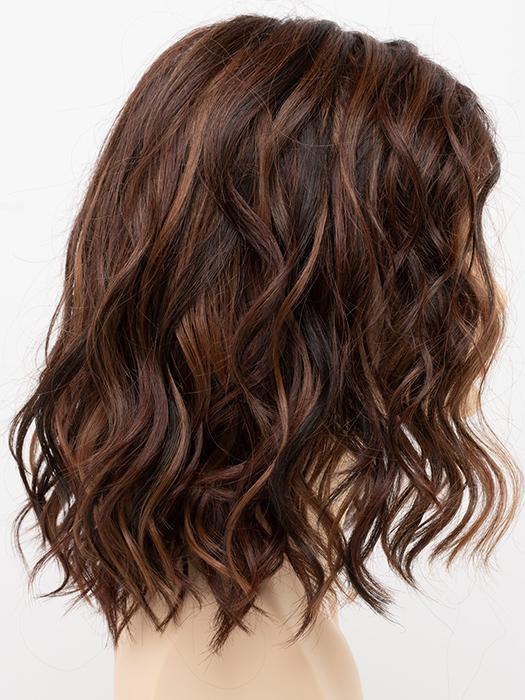 Emma Lace Front Wig - Human Hair & Synthetic Blend with Mono Part | Natural Look for Daily Wear, Cosplay & Special Events