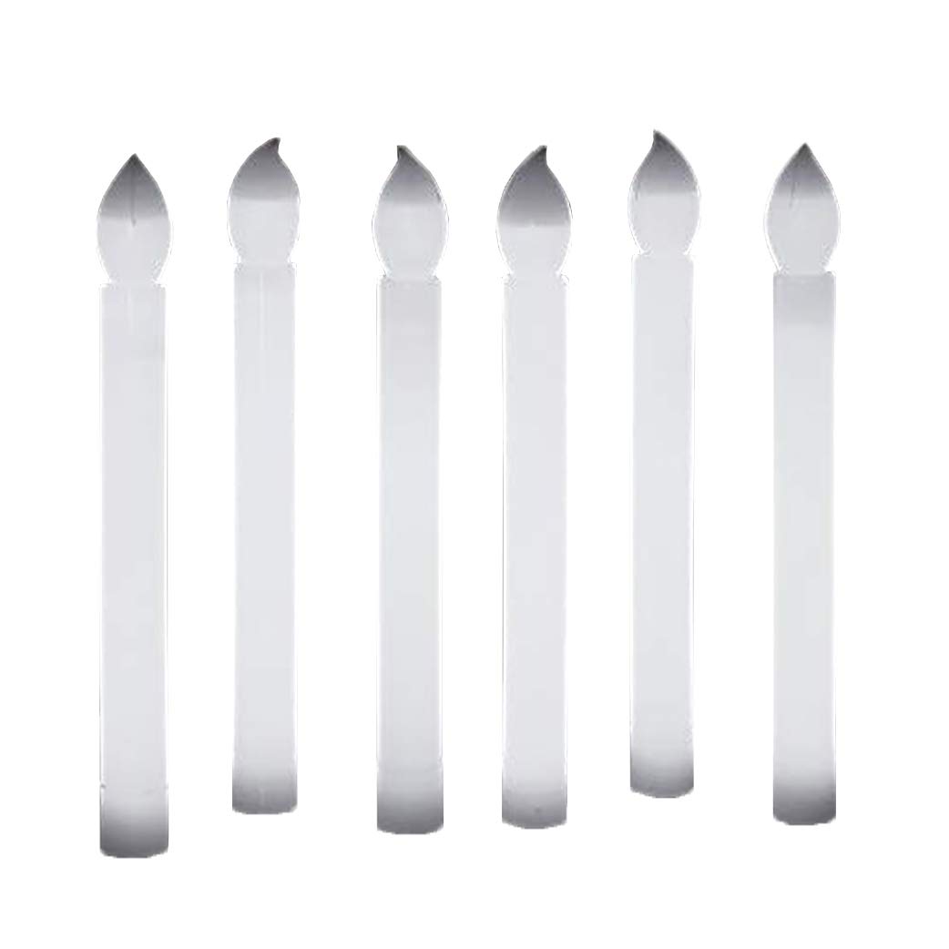 Will & Baumer 12-Pack White Vigil Candles - Glow Stick Church Supplies for Candlelight Services, Memorials & Spiritual Gatherings