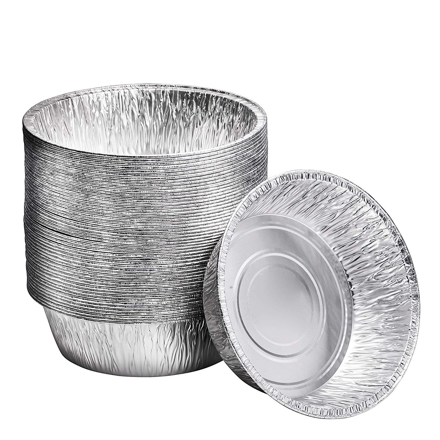10-Inch Aluminum Dutch Oven Liner Pans | Disposable Cake Pan and Extra Deep Aluminum Foil Pans for Baking, Freezing, and Storage | Durable Aluminum Round Baking Pans | 20 Count | Perfect for Birthday Cakes, Thanksgiving Pies, Meal Prep, and Party Catering