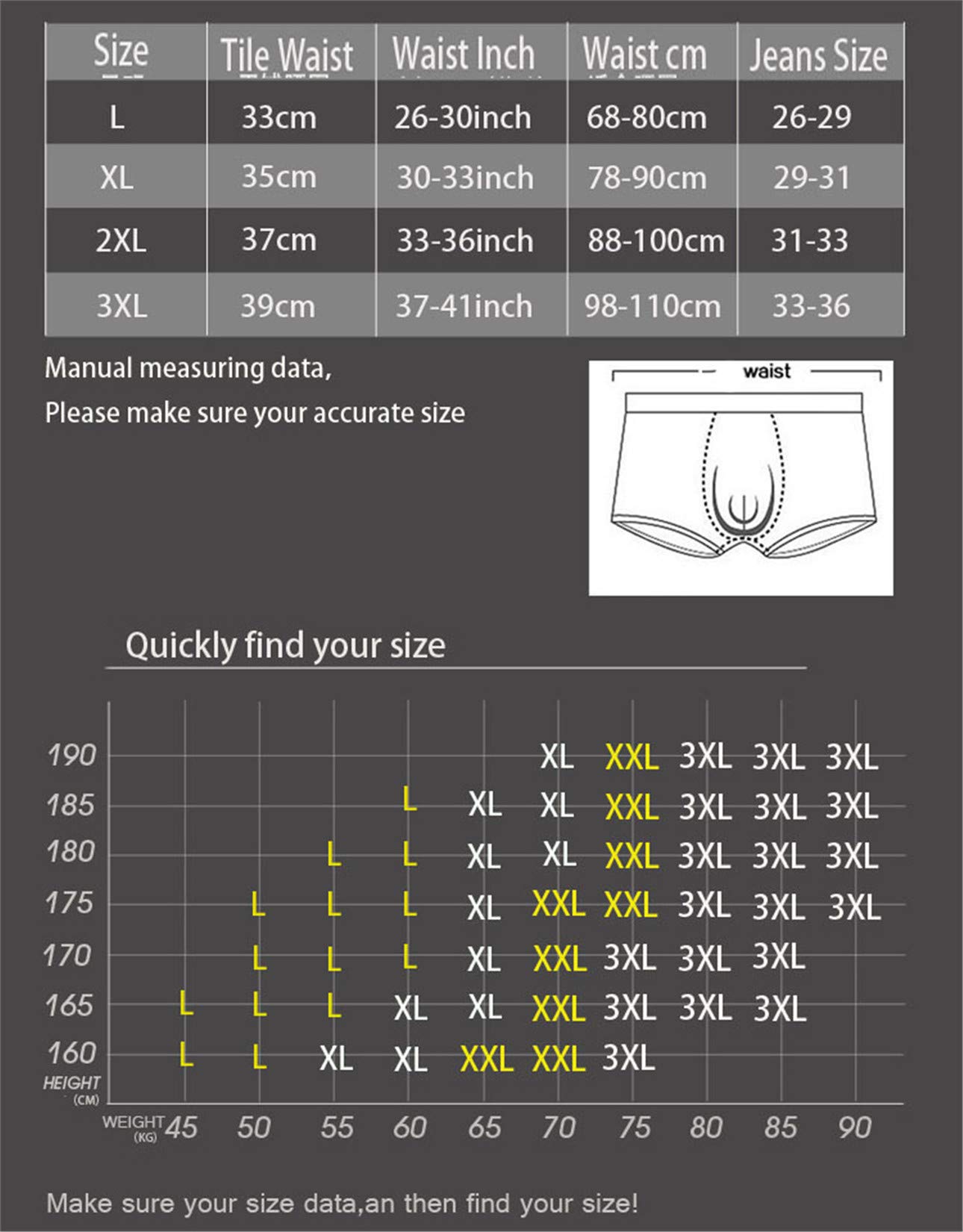 Andongnywell Men's 3D Cowboy Printed Cotton Boxer Briefs - Breathable Fake Jean Underwear for Casual Wear & Everyday Comfort