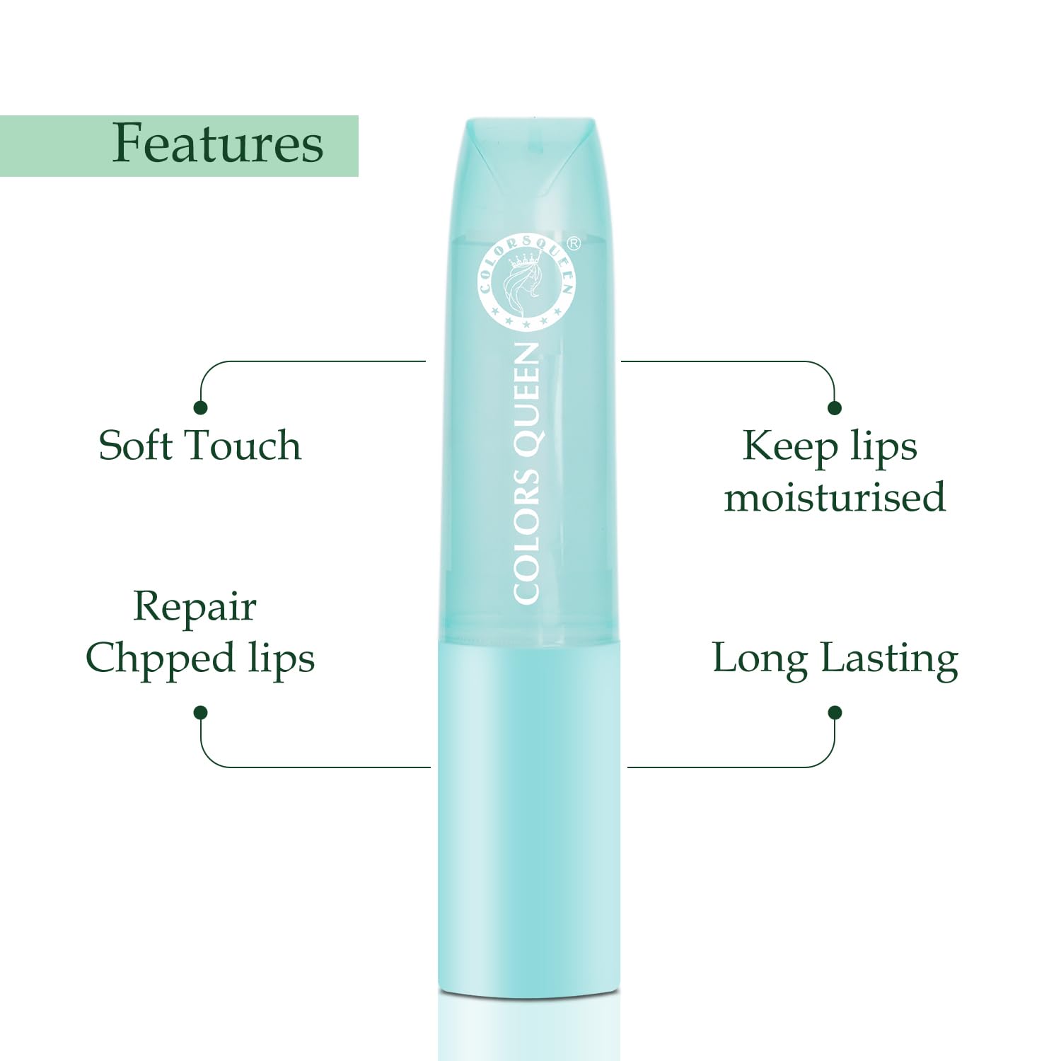 Colors Queen Color Changing Lip Balm - 2.6g | Hydrating Tinted Lip Care with Avocado Oil & Shea Butter | Vitamin E Enriched Moisturizer for Dry, Chapped Lips | Perfect for Daily Use, Makeup Looks & On-the-Go Lip Care
