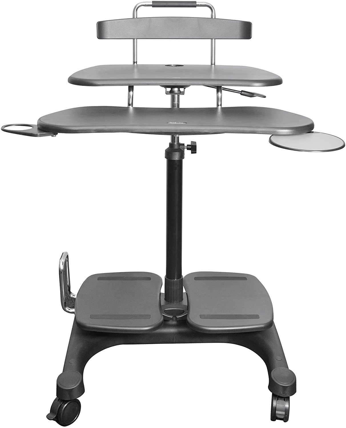 Kantek Adjustable Mobile Sit Stand Workstation (31