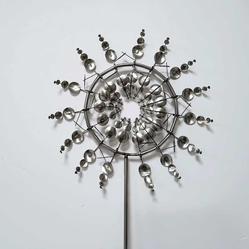 Unique Magical Metal Windmill - Wind Powered Kinetic Sculpture & Solar Wind Spinner for Yard, Garden & Patio Decor | Outdoor Wind Catcher for Lawn, Backyard & Landscape Decoration