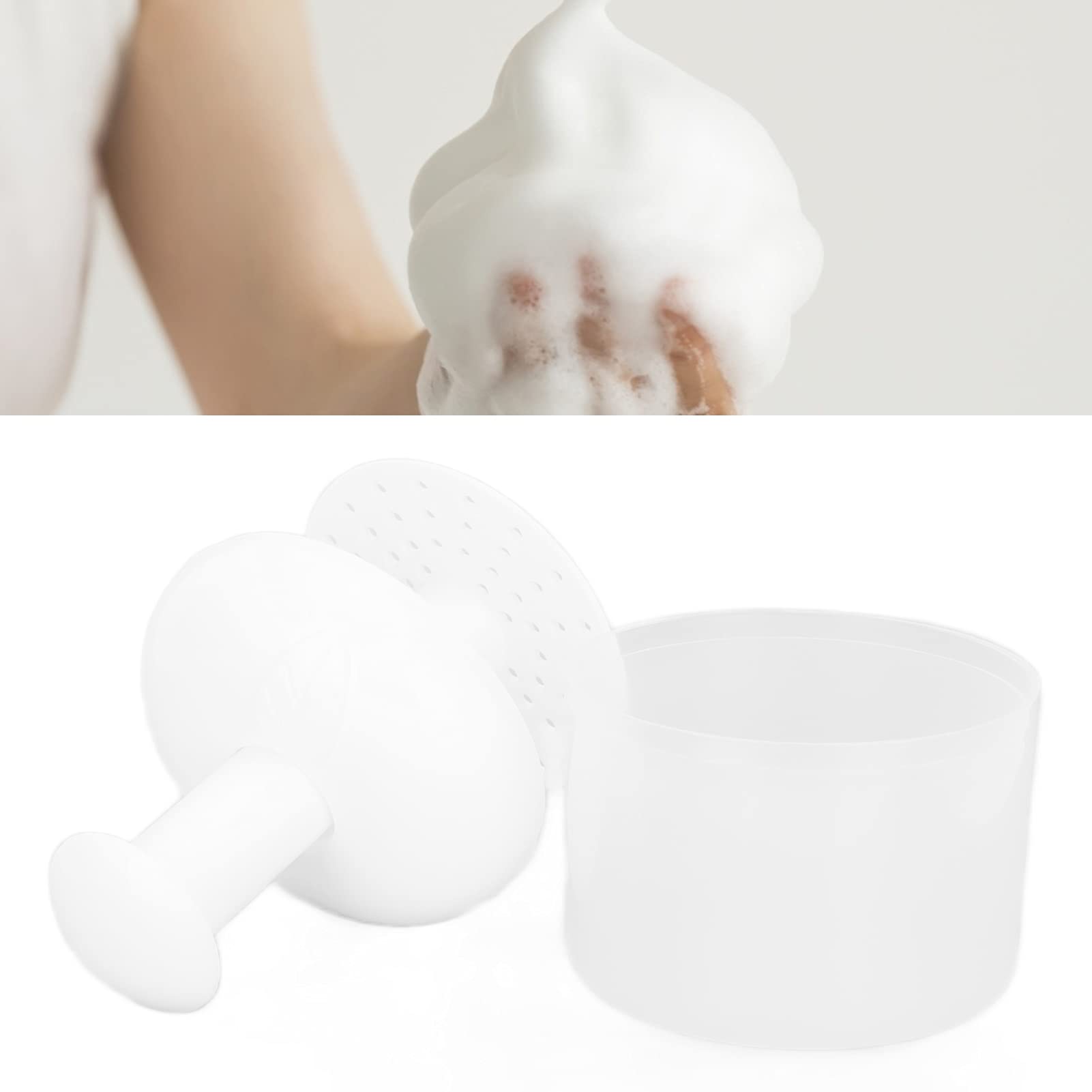 Portable Facial Cleanser Foam Cup - Fast 20-Second Lathering Plastic Bubble Maker for Deep Cleansing | Perfect for Travel, Gym & Daily Skincare Routine