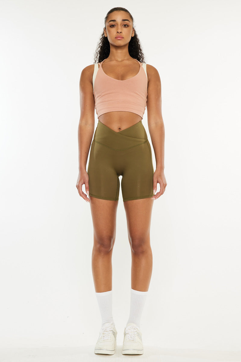 Neptune Mid Rise Active Shorts for Women - High Waist Yoga Running Workout Shorts with Pockets - Perfect for Gym, Jogging, and Lounge Wear