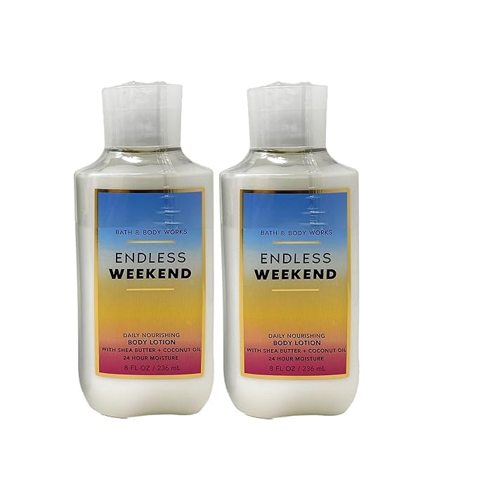 Endless Weekend Body Lotion - 2 Pack Set | Moisturizing & Long-Lasting Fragrance for Dry Skin | Perfect for Daily Use, Travel & Gifts