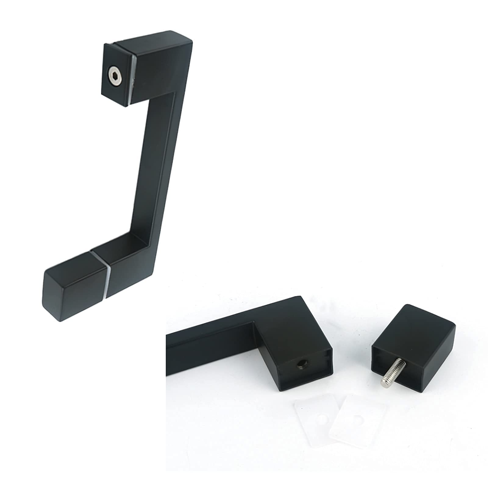 Stainless Steel Glass Door Handle - SUS304 Sliding Bathroom Door Handle Replacement (145mm) - Durable & Modern Upgrade for Home, Office, and Commercial Spaces