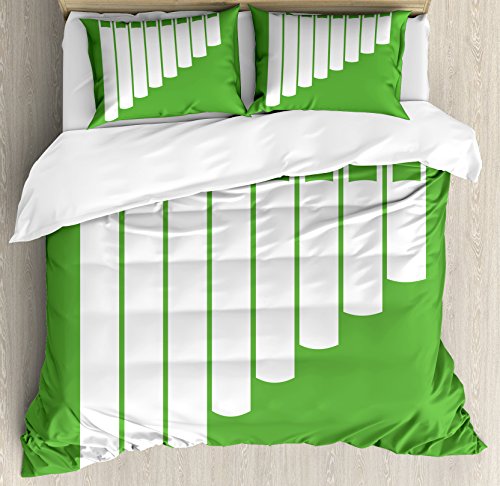 Lime Green and White