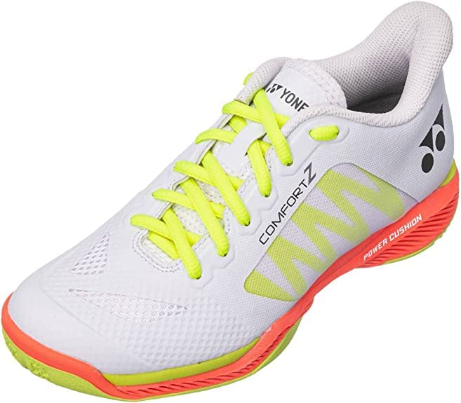 YONEX Power Cushion Comfort Z Women's Indoor Badminton Shoes - White (US Women's Size 10.5) | Lightweight Court Shoes for Badminton, Volleyball & Squash | Perfect for Indoor Sports & Training