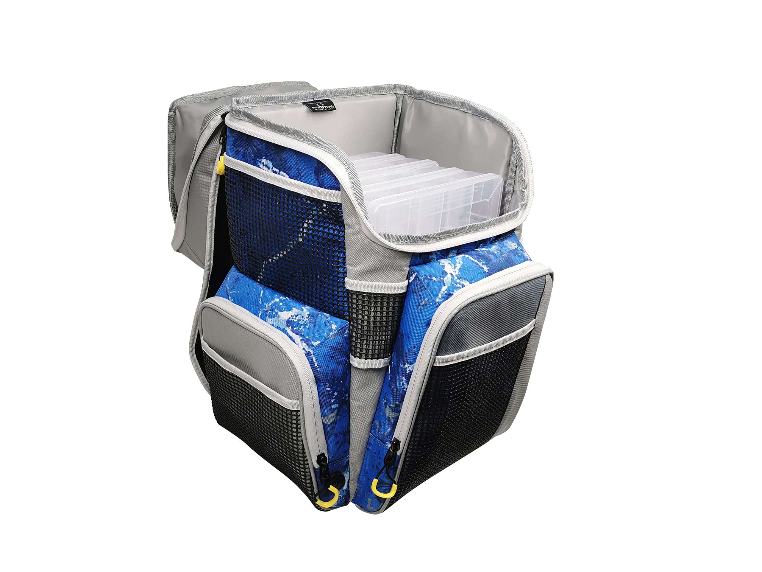 Evolution Outdoors FL30004: 5007 Pro-Angler Zerust Rust-Proof Fishing Backpack (Kinetic Blue) - Includes 3 Tackle Trays for Freshwater & Saltwater Fishing Trips