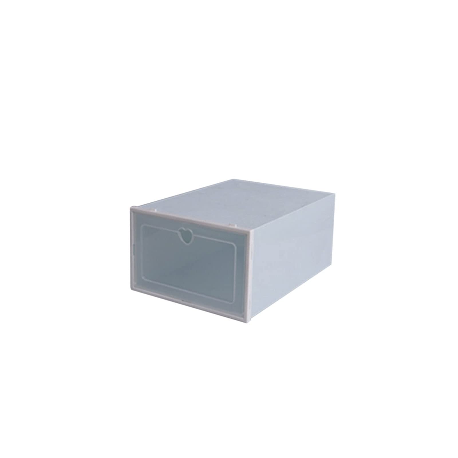 Clear Plastic Shoe Storage Box with Flip Cover - Thickened Transparent Organizer for Shoes, Closet & Home Organization (Blue) - Perfect for Bedroom, Closet & Entryway Storage Solutions