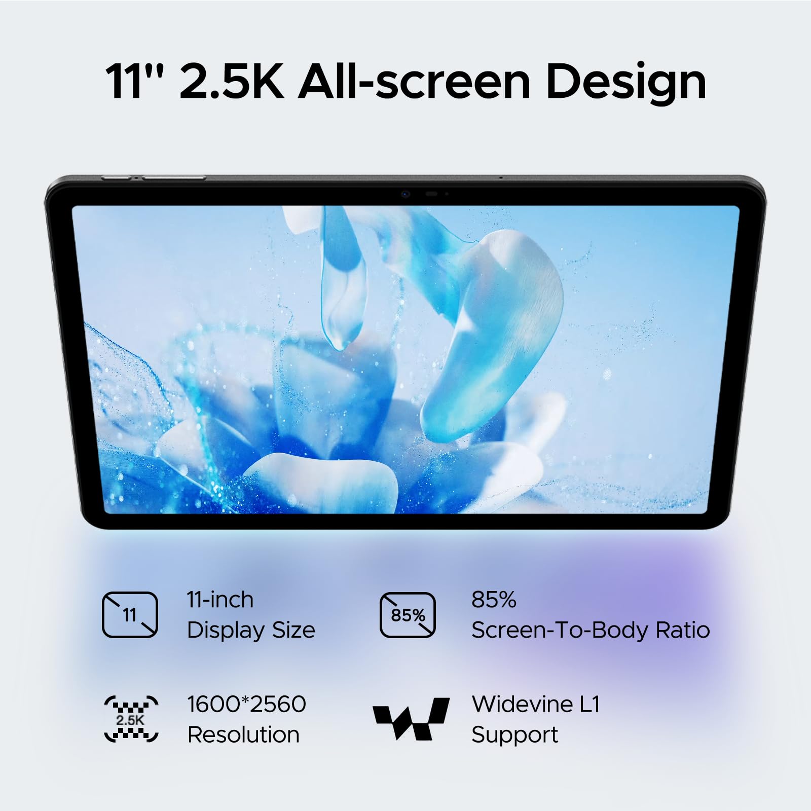 DOOGEE T35 Android 14 Tablet with Keyboard - 20GB RAM 256GB Storage, 11 Inch IPS Display (1600x2560), Helio G99 Octa-Core Processor, 4G LTE Cellular - Perfect for Work, Gaming & Travel - Includes Case & Mouse (Black)