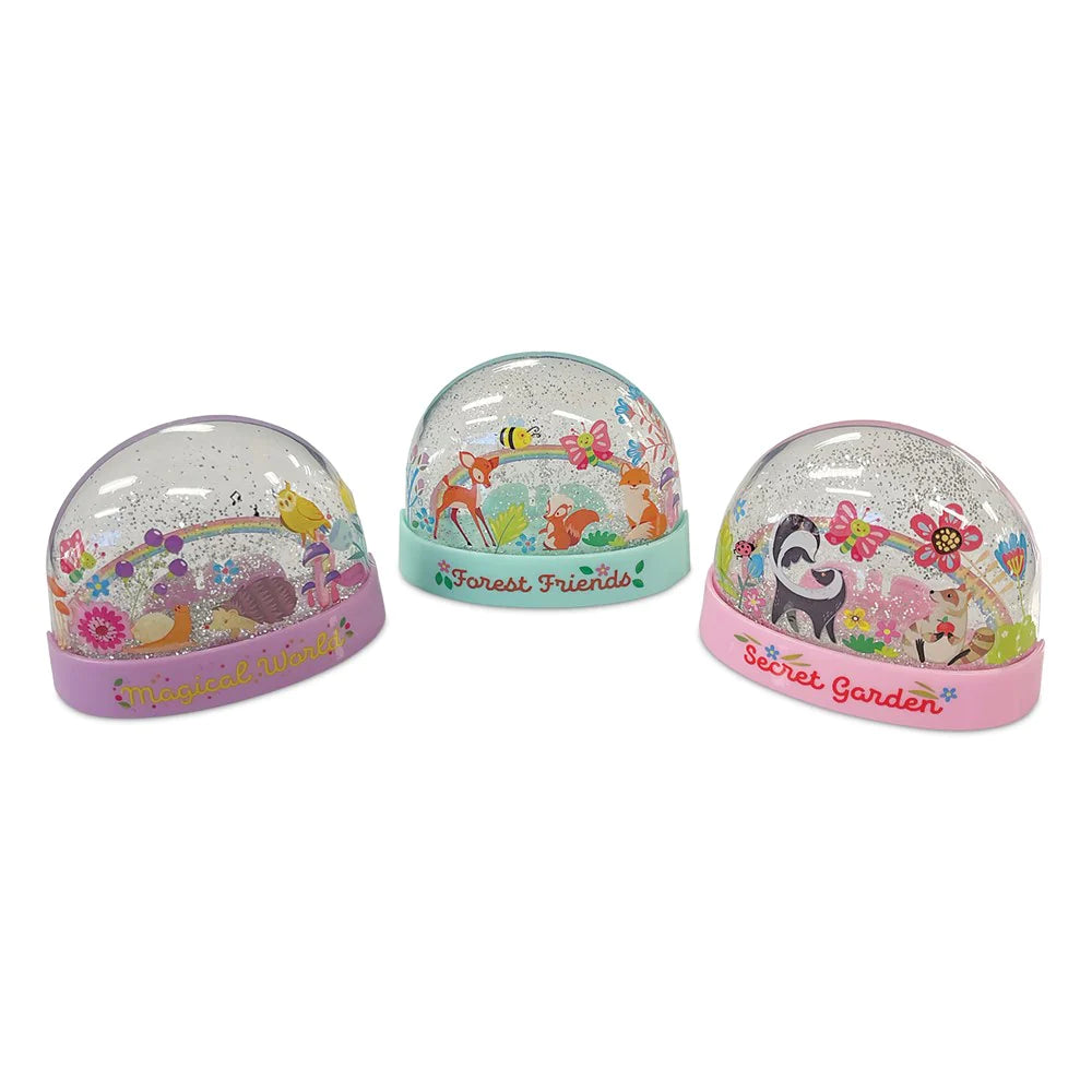 4M Kidzmaker Mini Glitter Rainbow Water Domes - DIY Science Kit for Kids, Creative Arts & Crafts Activity - Perfect for Birthday Gifts, Classroom Projects & STEM Learning Fun