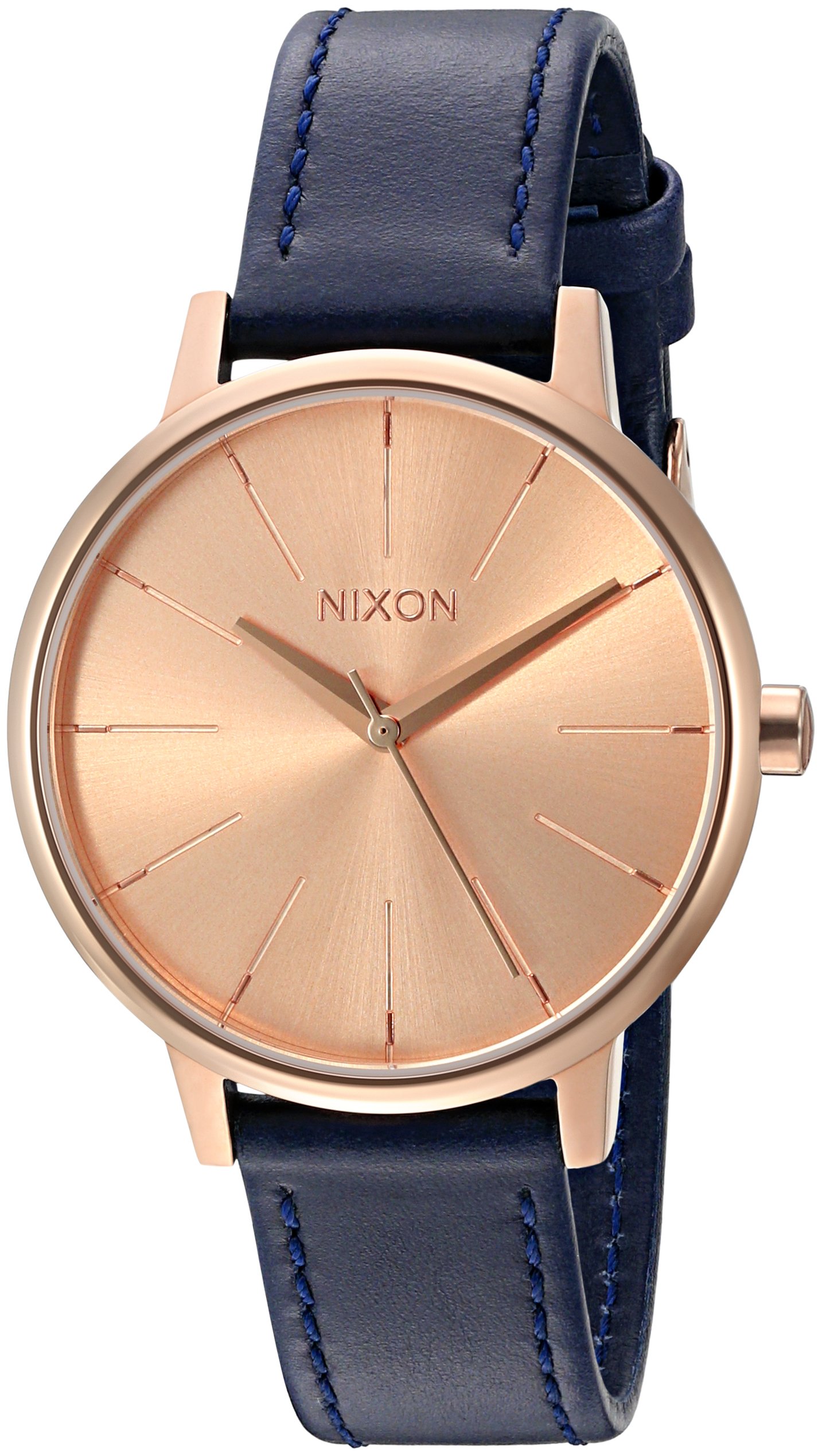 Nixon Women's Kensington Stainless Steel Watch with Leather Band - Stylish Analog Watch for Women, Water Resistant & Durable - Perfect for Work, Date Night & Everyday Wear