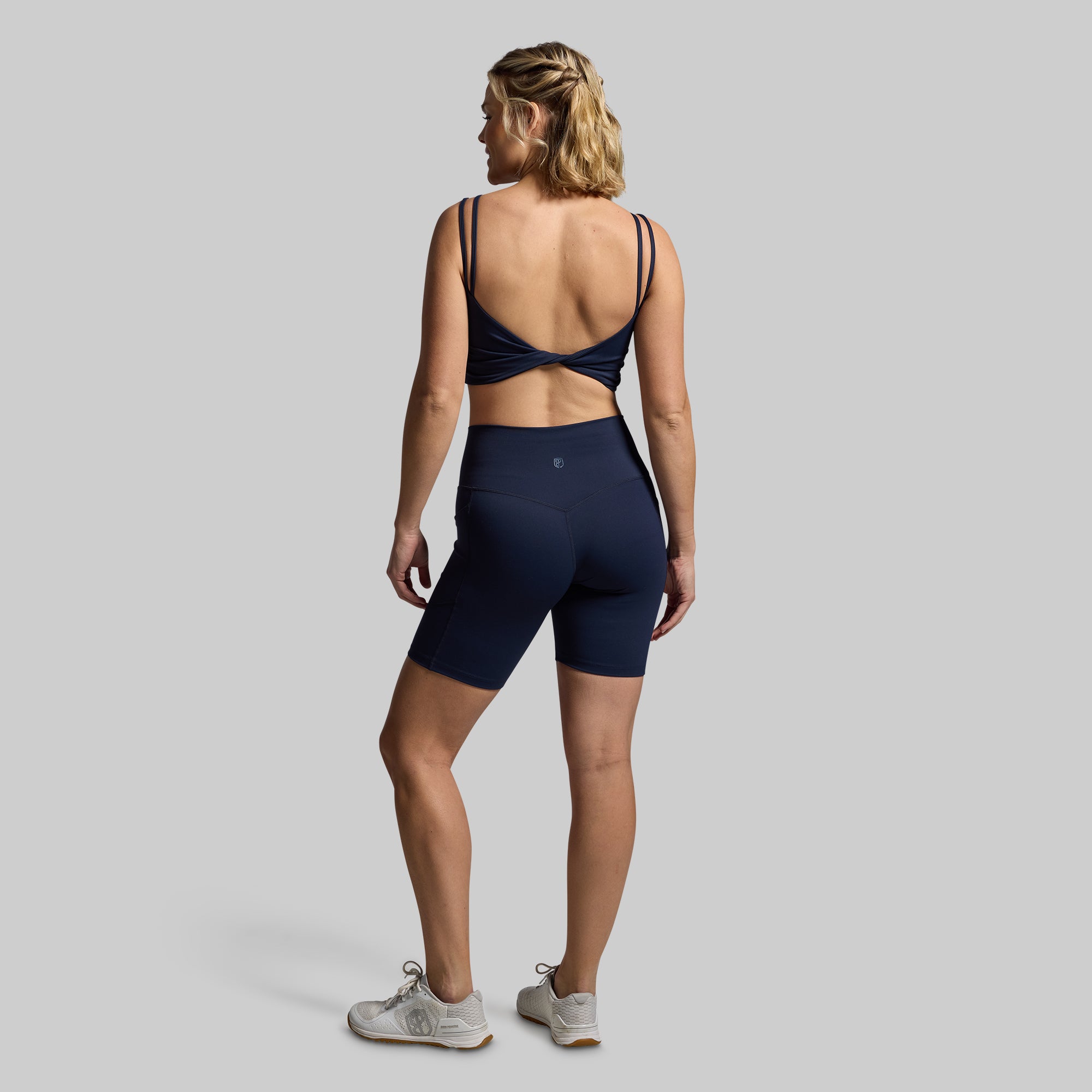 Don't Get It Twisted High Support Sports Bra (BP Navy) - Perfect for Yoga, Running & Gym Workouts