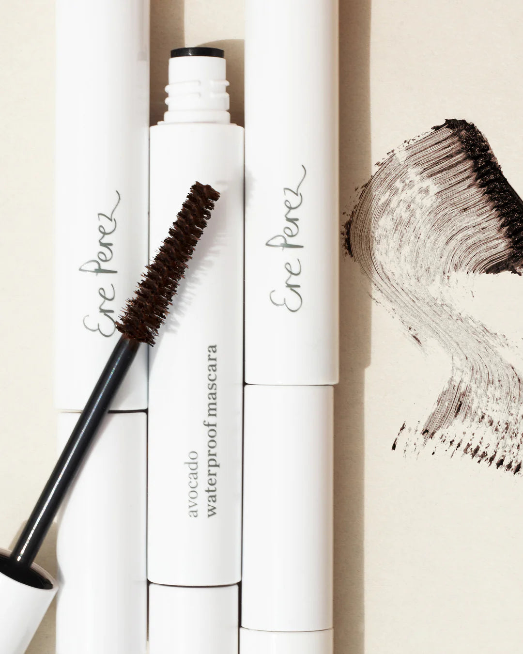 Waterproof Avocado Mascara - Long Lasting, Smudge Proof & Volumizing for Lash Extension - Perfect for Swimming, Workout & Rainy Days