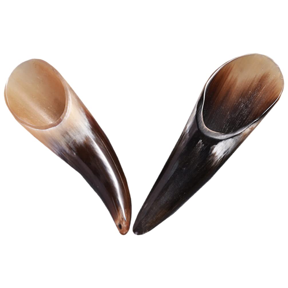 YARNOW 2-Piece Skincare Set - Natural Ox Horn Gua Sha Scraping Board & Massage Stick for Face, Eye, Neck, Shoulder, Hand & Body - Handheld Beauty Tools for Relaxation & Lymphatic Drainage | Perfect for Home Spa, Self-Care Routine & Stress Relief