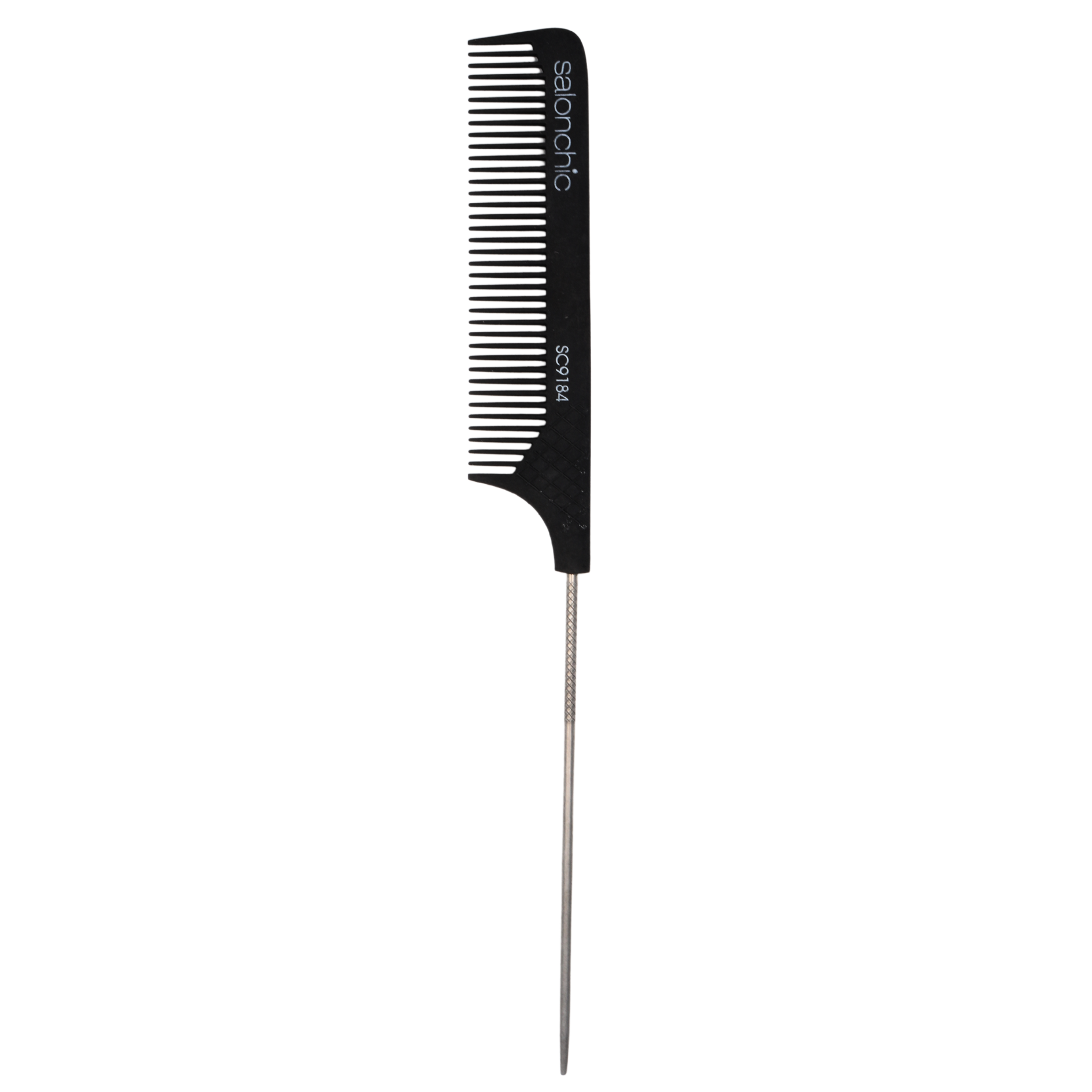 SalonChic 9 Inch Pintail Carbon Comb - High Heat Resistant Styling Tool with Coarse Teeth for Professional Hairdressing & Salon Use