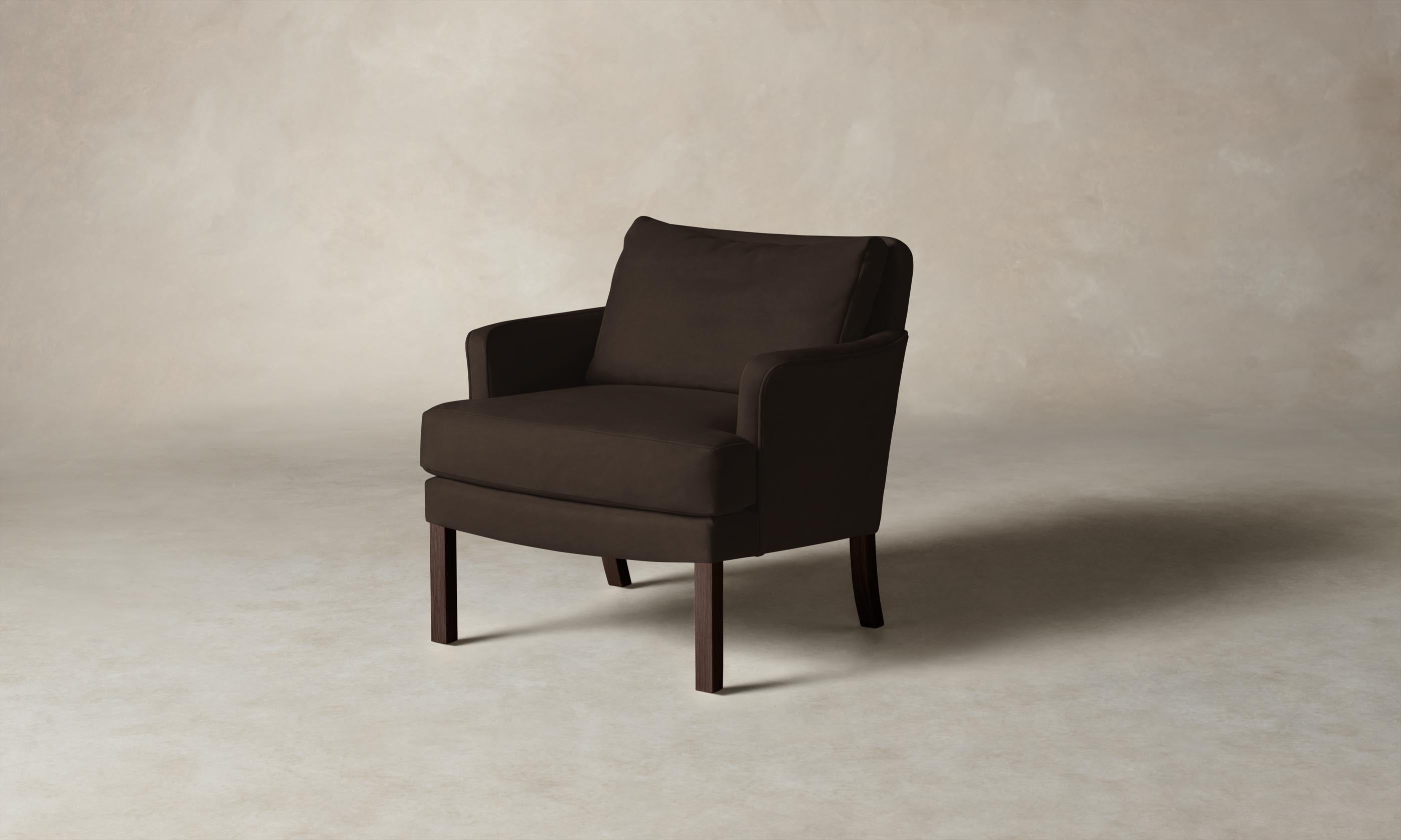 Premium Kaye Chair - Genuine Nubuck Leather in Rich Espresso Brown - Perfect for Home Office, Living Room & Dining Room Decor