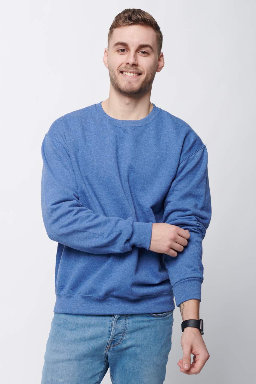 7 ate 9 Apparel Unisex Adult Quarantine Graduate Blue Sweatshirt - Comfortable Casual Pullover for Graduation Celebrations, Online Learning & Relaxing at Home