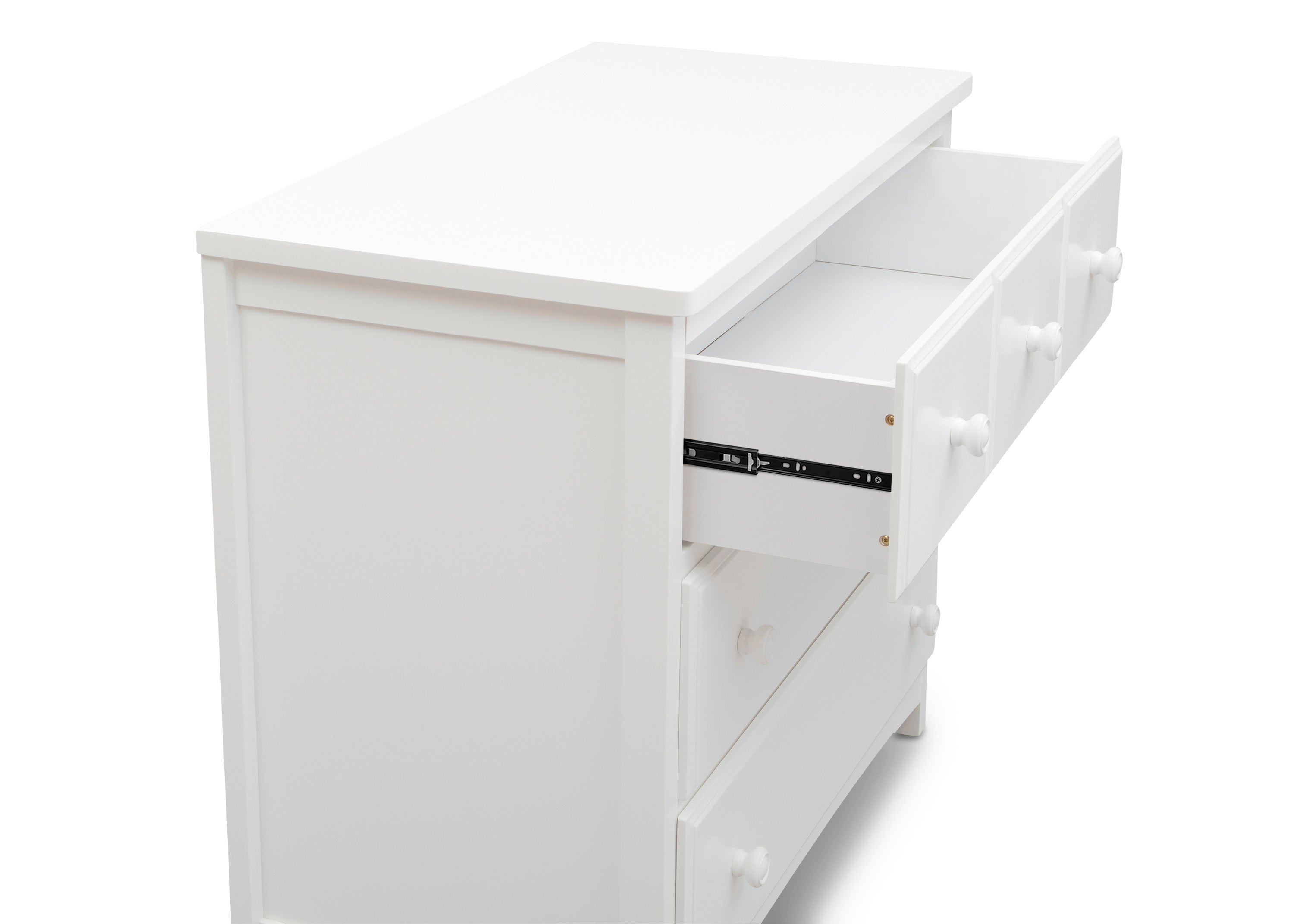 3 Drawer Dresser with Interlocking Drawers - Sturdy Wooden Bedroom Storage Organizer for Clothes, Accessories & Home Decor | Perfect for Bedroom, Nursery & Dorm Room Organization